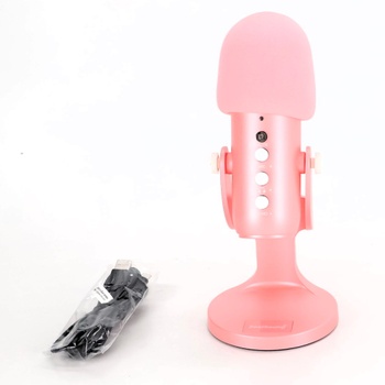 Mikrofon Zealsound růžový USB