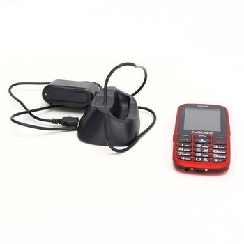 Mobilní telefon červený EasyPhone EB