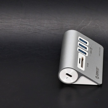USB 3.0 HUB Orico 5 v 1 stříbrný