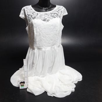 Dámské šaty Dresstells XL barva bílá