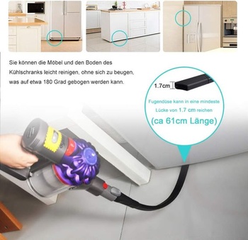 KEEPOW Flexibilné príslušenstvo štrbinovej hubice pre hubice vysávača Dyson V15 V11 V10 V8 V7 V6