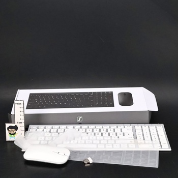 Set klávesnice a myši Seenda  bílá barva