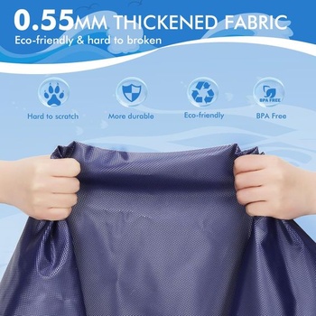 Bazén pre psov YAUNGEL, 246 cm, vodné atrakcie pre veľké a malé psy, 0,55 mm zosilnená protišmyková