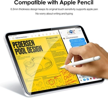 iVoler 2dielna fólia z tvrdeného skla pre Apple iPad Pro 11palcový generácie 2024, s 2dielnou fóliou na
