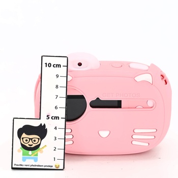 Detská ružová instantná kamera Minibear