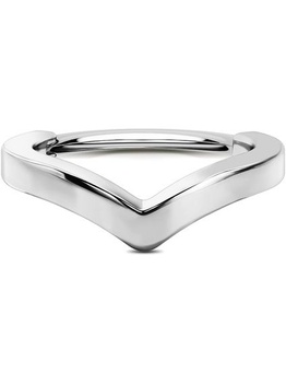 OUFER Chrupavka Helix Náušnicová obruč 16G Orbitálny lastúrový prsteň v tvare V Zlatá Strieborná