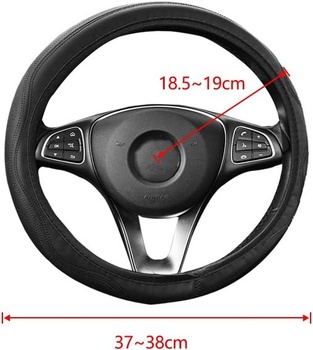 Gvolatee Univerzálny poťah na volant do auta Heavy Duty Kožený poťah na volant 37-39CM / 15''