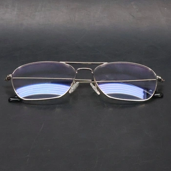 Brýle Jim kovové obroučky stříbrné