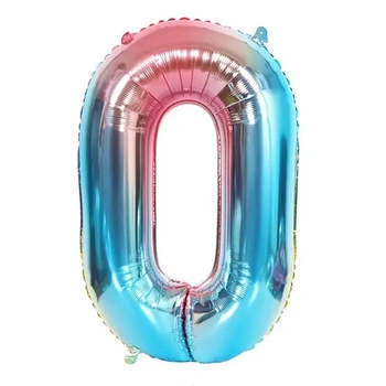 Ponmoo Blue Balloon Numbers 27/72. 0 až 100 obří fóliový…