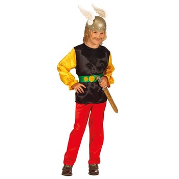 Widmann - galský dětský kostým, kabát, kalhoty, pásek, viking, maškarní kostým, karneval, tematická