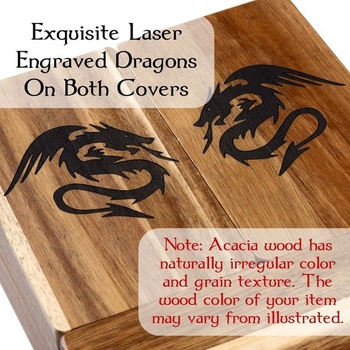 Magnetická dřevěná věž na kostky Tapeara s tácem pro Dungeons & Dragons - DND Accessories, tácek na
