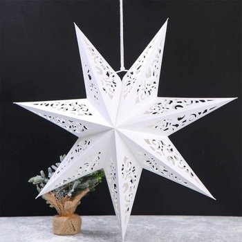 Papírové hvězdy Vánoce, skládací hvězda Vánoce, 5 kusů 9…