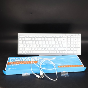 Bluetooth klávesnice iClever BK10 bílá NJ