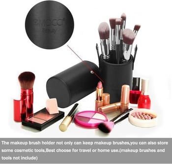 EMOCCI Držiak štetca na make-up Štetec na fúzy kozmetik Organizer Steel