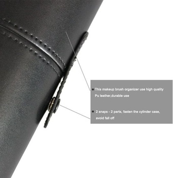 EMOCCI Držiak štetca na make-up Štetec na fúzy kozmetik Organizer Steel