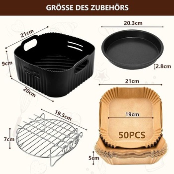 Príslušenstvo k teplovzdušnej fritéze 21CM- Príslušenstvo k fritéze Kompatibilné pre Philips