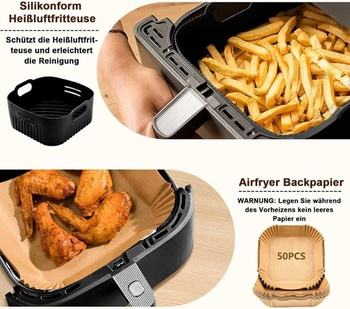 Príslušenstvo k teplovzdušnej fritéze 21CM- Príslušenstvo k fritéze Kompatibilné pre Philips