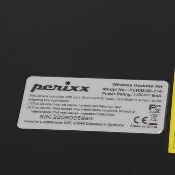 Klávesnice s myší Perixx ‎PERIDUO-714 černá
