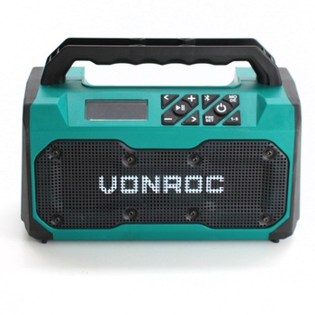 Stavební rádio modré Vonroc ‎JR501DC 