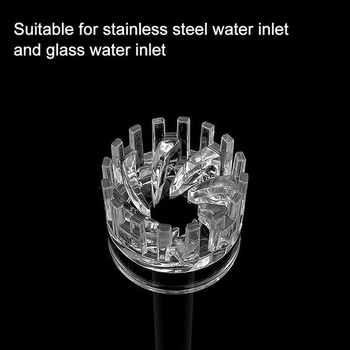 DONGKER Aquatic Glass Lily Pipe, nástroj na čistenie vodného oleja pre filter nádrží s akváriom 1/2''