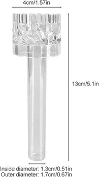 DONGKER Aquatic Glass Lily Pipe, nástroj na čistenie vodného oleja pre filter nádrží s akváriom 1/2''