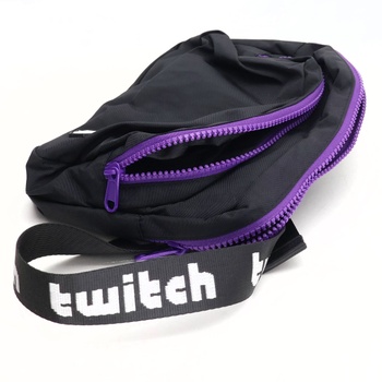 Unisex bederní taška Twitch černá