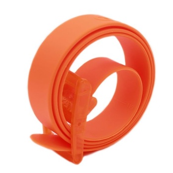 MEISHINE® 115 x 3,5 cm Unisex silikonový pásek pro muže a ženy, Barva: oranžová, jedna velikost