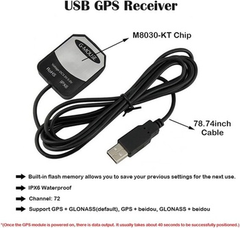 Geekstory VK-162 G-Mouse USB GPS dongle čip M8030 72kanálový navigačný modul Externá GPS anténa pre