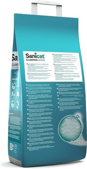 Sanicat – biela zhlukujúca mačacia podstielka – vôňa okvetných lístkov ruže, vyrobené z prírodných