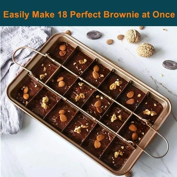 Ideální plech na pečení Swan Brownie Plech na pečení Plech na koláče s přepážkami Velikost: 31 * 20