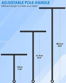 BROTOU stierka do sprchy, 24-89cm nastaviteľná protišmyková silikónová stierka sprchová široká,