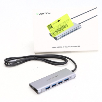 USB HUB Lention ‎DDD-CB-C35H-1M-GRY