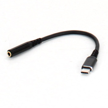 Adaptér Makeasy USB-C na 3,5 mm jack černý