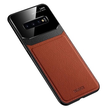Pouzdro na mobilní telefon Rdyi6ba8 kompatibilní s pouzdrem Samsung Galaxy S10, obchodním koženým