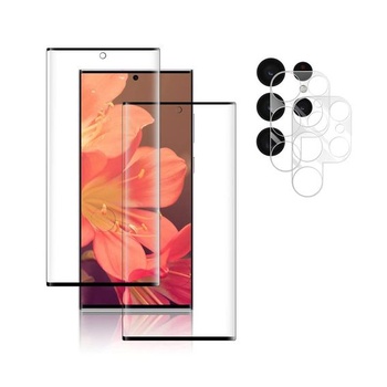 pro tvrzené sklo Samsung Galaxy S23 Ultra s ochrannou fólií na fotoaparát, [2+2 kusy] ochrana