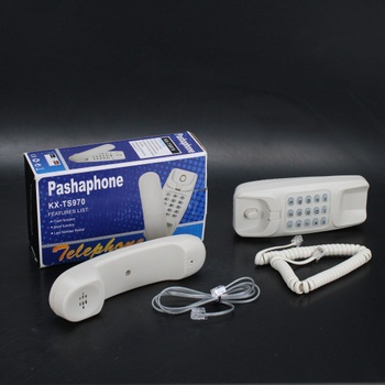 Pevný telefon Pashaphone kx- ts970 Bílý