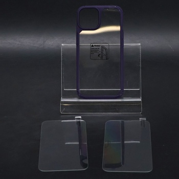 Pouzdro TAURI 5v1 pro iPhone 14 s ochrannou fólií, s 1 pouzdrem na mobil + 2 kusy ochranné fólie +