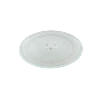 Univerzální skleněný talíř do mikrovlnné trouby se 3 upínači 245 mm
