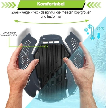 Ochranná čepice GREEN DEVIL Matrix Lite proti nárazu, univerzální bezpečnostní vložka do čepice,
