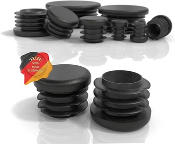PD® lamelové zátky okrúhle 32mm pre okrúhle rúrky - okrúhle koncovky z PE plastu - rúrkové zátky