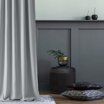 ROOM99 Záves so striebornými očkami Aura 140 x 230 cm šírka x výška zatemňovacie posuvné závesy