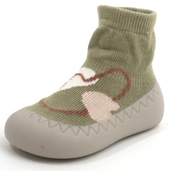 Protiskluzové dětské boty Exemaba pro chlapce a dívky, zelené, 6-12 měsíců