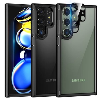 TAURI [5 v 1] pouzdro pro Samsung S23 Ultra, [nikdy žluté] [vojenská ochrana] ochranné pouzdro