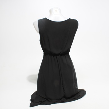 Dámske letné šaty čierne s opaskom