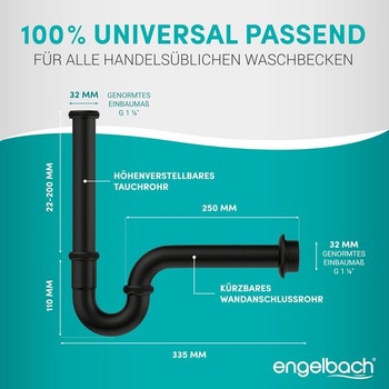 Sifon pro umyvadla Engelbach