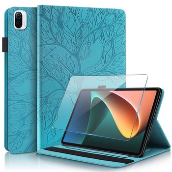 Pouzdro Reshias kompatibilní s Xiaomi Pad 5, modré ochranné pouzdro Flip Wallet z PU kůže s