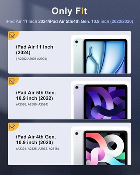 Puzdro TiMOVO pre iPad Air 11 palcov M2 2024, puzdro iPad Air 6/5/4 (2024/2022/2020) 10,9