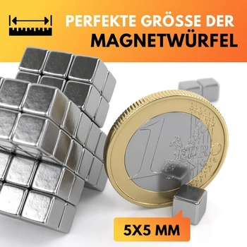 Magnetická kocka JAWA 5mm - 50 extra silných neodymových magnetov - Antistresové minimagnety -