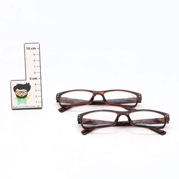 Brýle na čtení RR11-2-100_PE hnědé 2 ks