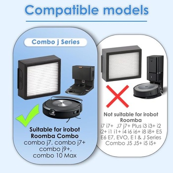 (7 balení) Combo j7/ j9+ HEPA filter Kompatibilný s iRobot Roomba Combo j7/ Combo j7+/ Combo j9+/